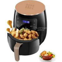 6L Air Fryer, 2400W XL Air Fryer with Digital Display, Temperature Control, 8 Preset Cooking Modes, Non-Stick Basket, Recipe Book - 389