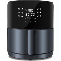 5.5L  Air Fryer, 1400W XL Air Fryer with Digital Display, Temperature Control, 8 Preset Cooking Modes, Recipe Book - AF586S-T