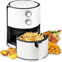 5L Air Fryer, 1400W Air Fryer with 8 Preset Modes, Dual-Knob Temperature Control & Timer, Non-Stick Basket, Recipe Book - HCAF2A001-5L