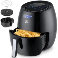 6.9 Qt Air Fryer, 1700W XL Electric Fryer with Non-Stick Basket, 8 Preset Cooking Modes, LED Touch Screen, Temperature Control - HF-1088TS