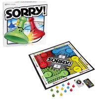 Sorry! Classic Family Board Game, Multiplayer 2 to 4 Player Game for Adults, Kids 6 Years and Up - WU008