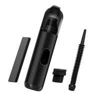 Mini Rechargeable Vacuum Cleaner, Cordless Handheld Vacuum with Brush Nozzle Attachments for Car Interior and Home Cleaning (Black) - XC-699