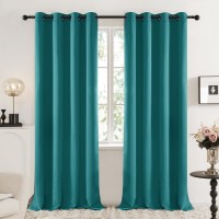 Blackout Curtains Thermal Insulated Noise Reducing Grommet Curtain Panels Room Darkening Triple Weave Fabric 52 x 84 Inch, 2 Panels Bedroom Living Room