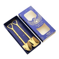 2 PCS Ice Cream Shovel Spoons Set, 6 inch Stainless Steel Flatware for Dessert, Cakes, Ice Cream