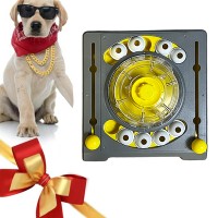 DJ Disc Player Puzzle Toy for Dogs – Interactive Smart Feeder & Slow Feeding Game, 2-Level Brain Training, Durable Pet Enrichment Toy for Small to Large Dogs