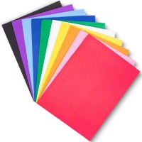 10-Pack EVA Foam Sheets, 8.25 x 11.5" Inch, 10 Colors, 2mm Thick Handicraft Foam Paper for Arts and Crafts - WET-6009