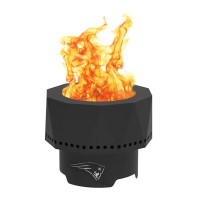 Smokeless Fire Pit, 40 x 32 cm Round Steel Fire Pit with Ash Catch for Outdoor, Patio, Backyard (Patriots) - PFP1513