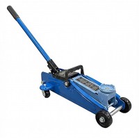 1.5-Ton Hydraulic Floor Jack Heavy-Duty Steel Low Profile Car Jack with 360° Rotating Saddle & Rear Swivel Casters Portable Vehicle Lift for Sedans & Cars