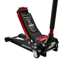 3 Ton Low Profile Hydraulic Trolley Jack Dual Piston Fast Lift Heavy-Duty Steel Frame 3-5/16”–19.7” Lift Range  Car SUV Light Truck Garage Use