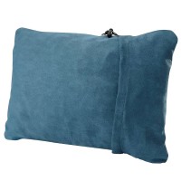 Foam Pillow, 40 x 30 cm Compressible Travel Pillow for Camping, Backpacking, Airplanes, Road Trips (Denim Blue)