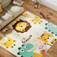 Foldable Kids Play Mat – Large 200 x 150 cm Baby Playmat, Reversible Animal Design, Waterproof & Non-Toxic Foam Floor Mat for Infants, Toddlers, Crawling, and Playtime
