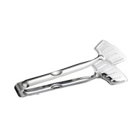 Stainless Steel Kitchen Tongs – 11" Heat-Resistant Food Serving Tongs with Slotted Spatula Heads, Non-Slip Handle – Ideal for BBQ, Grilling, Cooking, Salad, Buffet