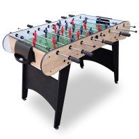 48-Inch Foosball Table, Competition Soccer Game Table with Ergonomic Handles, Scoring Device, Steel Rods, 2 Foosballs, Arc Side Design for Family Game Room, Home, Office Model W1936P204637