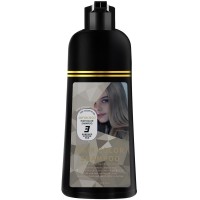 Hair Color Shampoo, 3-in-1 Gray Coverage, Coffee Brown, 400 Ml