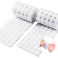 STRENCO 3/4" inch - 1000PCS (500 Pairs) Self Adhesive Hook and Loop Dots, 20 mm Self Adhesive Coins (White)