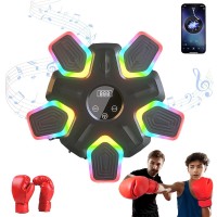 Intelligent Boxing Machine, Bluetooth Music Boxing Training Pad for Kids, Adults, Small Spaces, Relief Training,for Home,Office, Apartment Workouts - Q2