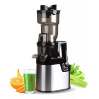 OHTE Slow Masticating Juicer, 250W Stainless Steel Slow Cold Press Juicer Machine with 100mm Large Feed Chute for Vegetables and Fruit - OHCL2023S