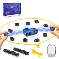 Magnetic Chess Game, Magnetism Intelligent Strategy Game with 20 PCS Magnets for 1-4 Players, Kids, Adults, Parties, Travel - KJ106