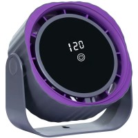 Mini Cooling Air Desk Fan M12 120 Speed Settings, 360° Rotation, Quiet Brushless Motor, Rechargeable Battery, Digital Display  Portable Fan for Home, Office, Study, Car Use Model M12