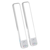 2-Pack LED Motion Sensor Light, Wireless Under Cabinet Lights with 3 Modes, USB Rechargeable for Home, Wardrobe, Closet, Cabinet (White) - M600