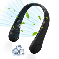 Portable Neck Fan, 360° Bladeless Cooling Fan with 3 Adjustable Speeds, Rechargeable Battery for Home, Office, Outdoors - T36