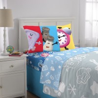 Kids Cartoon Pillowcase Set – 51 x 76 cm Standard Size, Soft Microfiber Decorative Pillow Covers with Fun Character Prints for Boys and Girls Bedroom