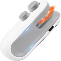 2-in-1 Mini Bag Sealer and Cutter, USB Type-C Rechargeable Heat Sealer for Plastic Bags, Portable Magnetic Food Storage Sealer for Chips, Snacks, Pet Food – White
