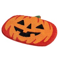 2-Pack Halloween Pumpkin Floormat, 85 x 59 cm Door Mat with Non-Slip Rubber Lined for Home, Bathroom, Entrance Door - ZW-HS-A16
