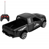 Remote Control Pickup Truck Toy – 1:12 Scale RC Truck with Lights & Sounds, High-Speed Off-Road Racing Car with Open Doors, Anti-Skid Tires, 2.4GHz Controller – Black RC Vehicle for Kids Ages 3+