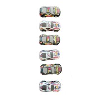 6-Pack Mini Diecast Racing Cars Set – 1:64 Scale Pull Back Toy Vehicles for Kids, Assorted Colors, Metal Body, Gift Box Included – Ideal Party Favor or Birthday Gift for Boys & Girls Ages 3+