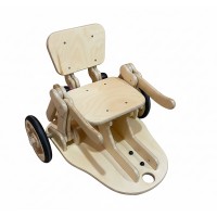 Wooden Ride-On Push Cart for Kids – 3-in-1 Rocker, Walker & Ride Toy with Steering Arms, Durable Birch Plywood Construction, Indoor Toddler Balance Bike Model C2310