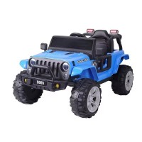2025 S605 12V Electric Kids Ride On Jeep Wrangler Truck (Blue)