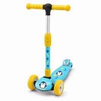 Kids 3-Wheel Scooter, Adjustable, Foldable, Light-Up Wheels