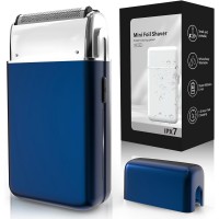  Mini Electric Foil Shaver for Men  IPX7 Waterproof, USB-C Fast Charging, Magnetic Foil Head, Compact Pocket Size  Travel, Daily Grooming, Business Trips Model FK-701