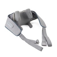 Wireless Neck and Shoulder Massager, 6-Head Kneading Massager with Strong Motor, Flexible Heads for Neck, Back, Shoulders