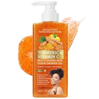 Turmeric Vitamin C Shower Gel, Exfoliating Scrub, 500 mL