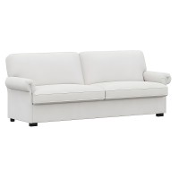 3-Seater Sofa with Rolled Arms, Removable & Washable Covers, Deep Seat and Soft Backrest – 71” Upholstered Couch for Living Room, Small Spaces 