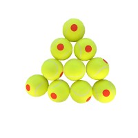 10 Pack Red Dot Tennis Balls – 6.5cm Foam Training Balls for Kids & Beginners, Soft Low Bounce Balls for Indoor Outdoor Practice 