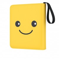 Trading Card Binder Holds Up to 400 Cards, 4-Pocket Zippered Card Album with Wrist Strap for Pokémon, Sports , Birthday Party and Holiday Gifts