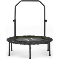40” Rebounder Trampoline for Adults with Adjustable Handle  Quiet Bungee Cord System, 330 lb Capacity, Foldable Mini Fitness Trampoline  Indoor Cardio & Home Workout Model LFHM058GN