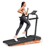  Home 3-in-1 Folding Treadmill and Walking Pad, 6% Incline, 12 km/h Model T4089