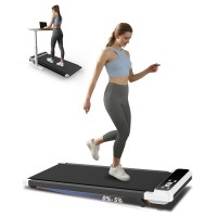 Walking Pad Under Desk Treadmill 2.5 HP Quiet Motor, 0.6–3.8 MPH, 0–5% Manual Incline, LED Display, Remote Control, 265 lb Capacity, Compact Portable Walking Treadmill for Home Office 